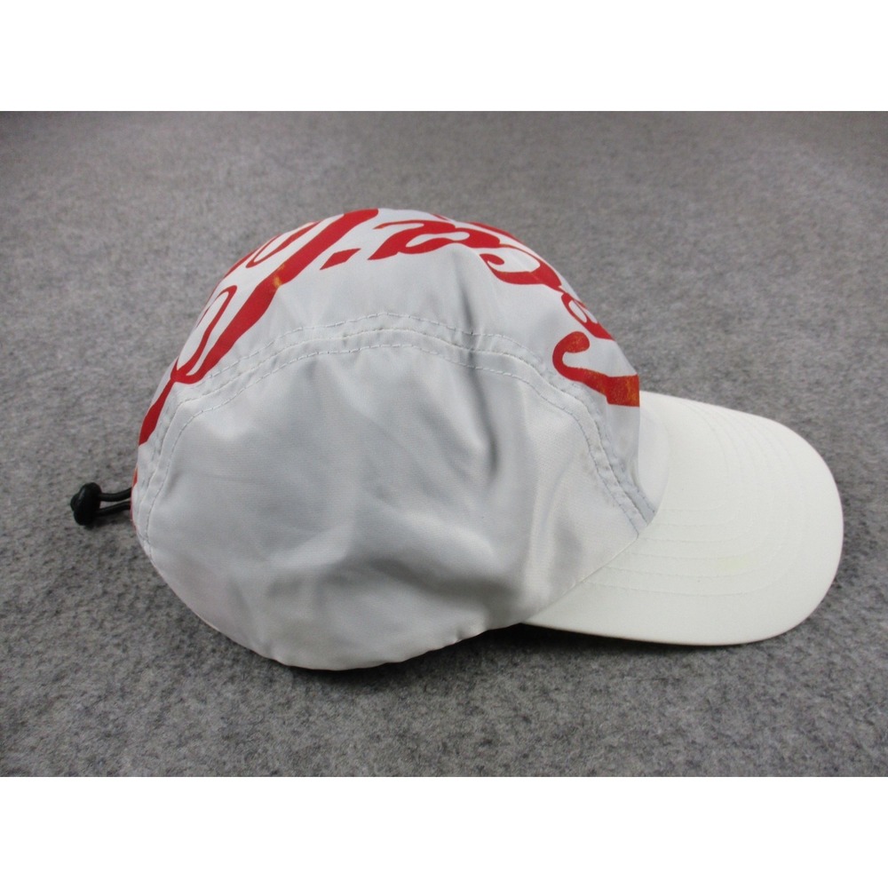 KITH Hat Cap Strap Back Mens White Red Coca Cola Mitchell Ness Panel Nylon - Picture 9 of 16
